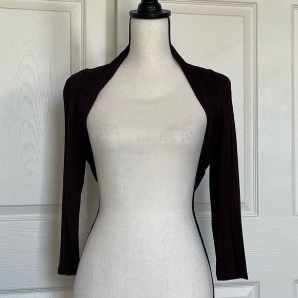 Modcloth Sweaters - Dylmar Brown 3/4 Sleeve Shoulder Shrug sold by ModCloth, Medium